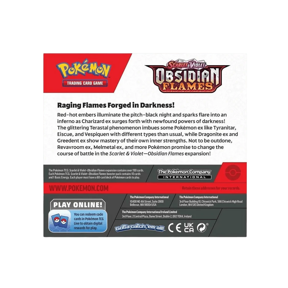 Pokémon TCG – Obsidian Flames Booster Box