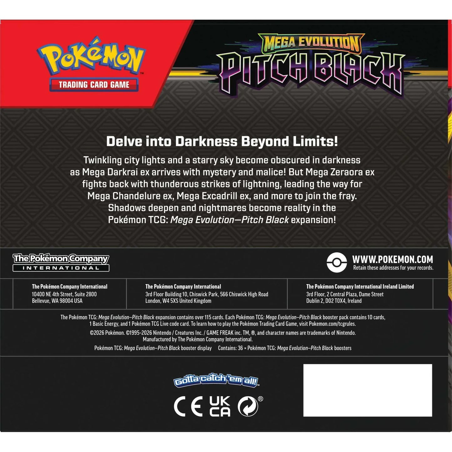 Pokémon TCG: Scarlet & Violet Pitch Black Booster Box (Pre-Order)