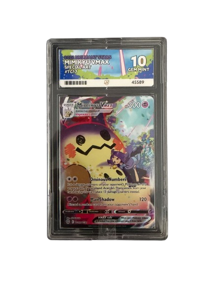 Pokémon Mimikyu VMAX TG17/TG30 ACE Grading Gem Mint 10