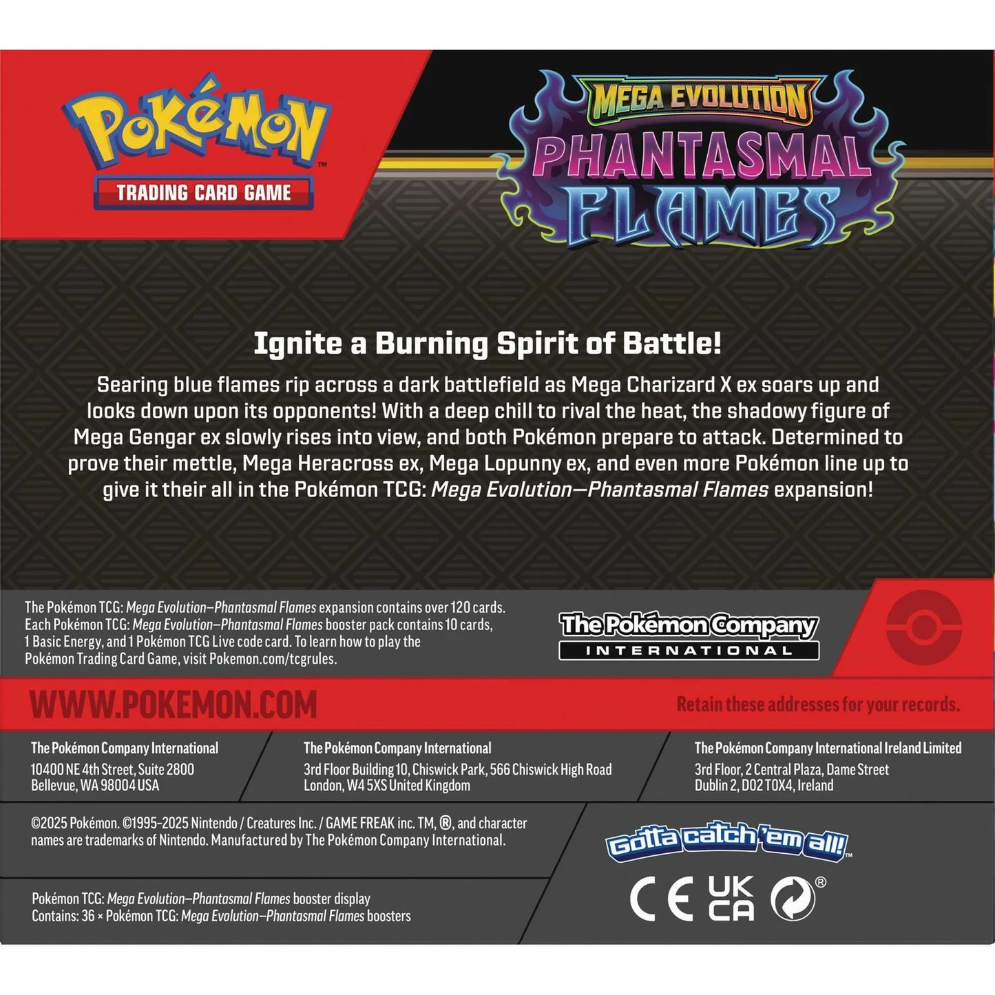 Pokémon TCG: Scarlet & Violet Phantasmal Flames Booster Box (36 Packs)